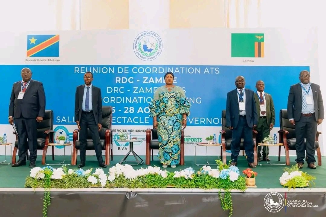 RDC-LUALABA : OUVERTURE À KOLWEZI DE LA RÉUNION BILATÉRALE RDC-ZAMBIE SUR LA CIRCULATION AÉRIENNE.