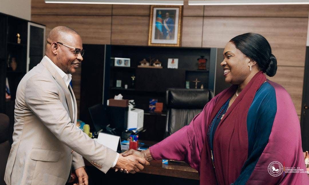 LUALABA : LE MINISTRE NATIONAL DE L’EMPLOI EN MISSION OFFICIELLE EN PROVINCE, REÇU PAR LA GOUVERNEURE FIFI MASUKA